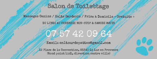 En un tour de pattes Salon de toilettage, salon de toilettage sur Groomie.fr et au 12 Pl. de la Convention, 83340 Le Luc