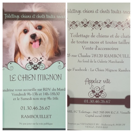 Le Chien Mignon, salon de toilettage sur Groomie.fr et au 25 Rue Chasles, 78120 Rambouillet